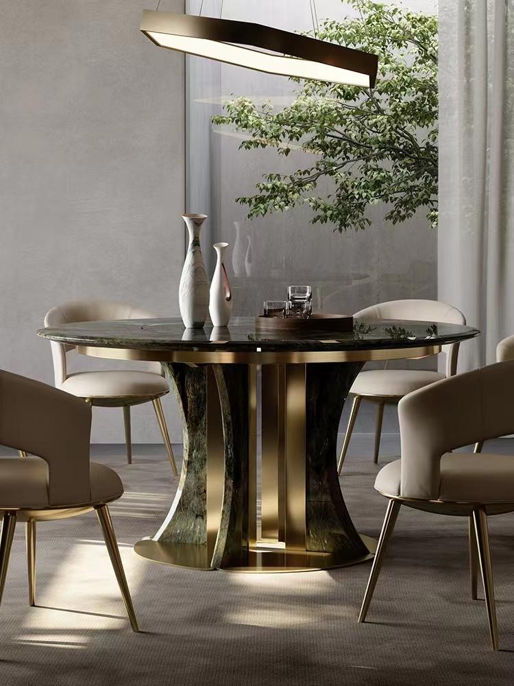 Marble Stainless Steel Dining Table